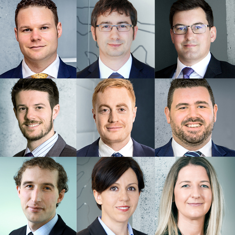 photos of senior associates who have been promoted